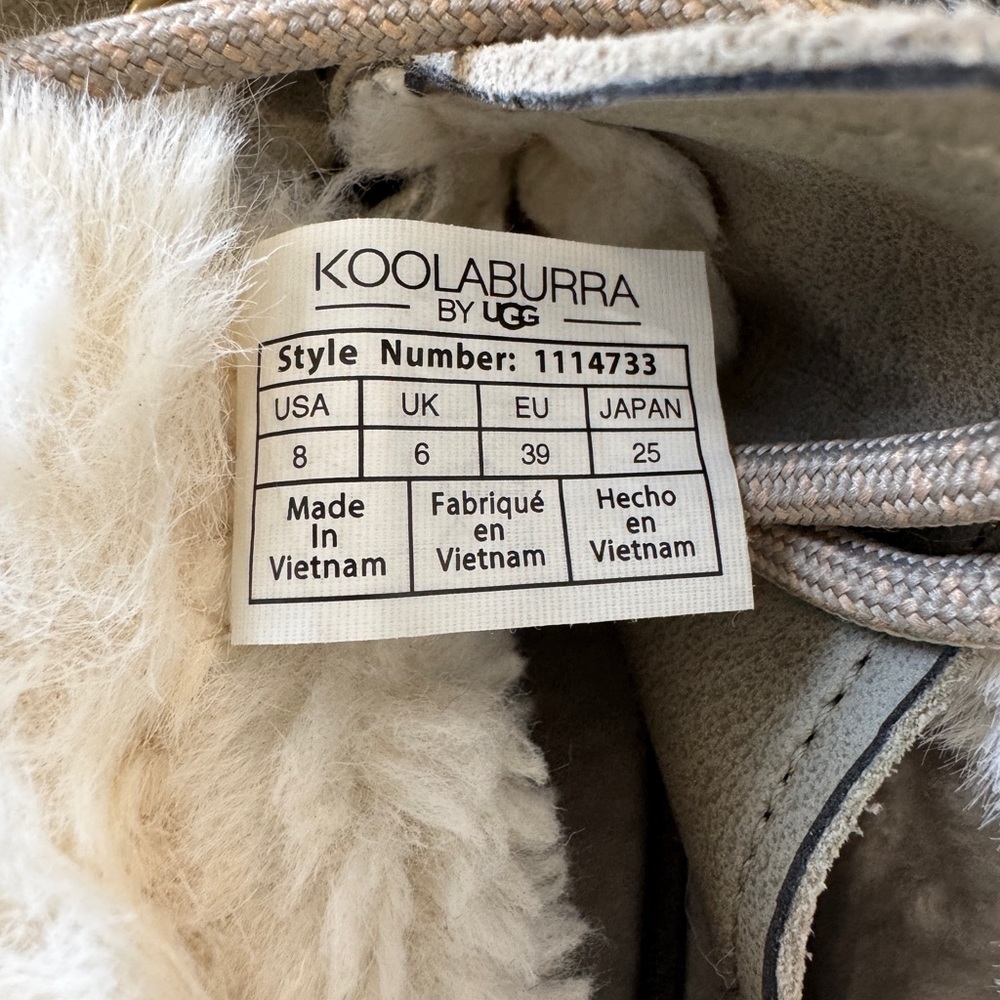 Women's Koolaburra by UGG Gray Boots Size 8 - Picture 7 of 7